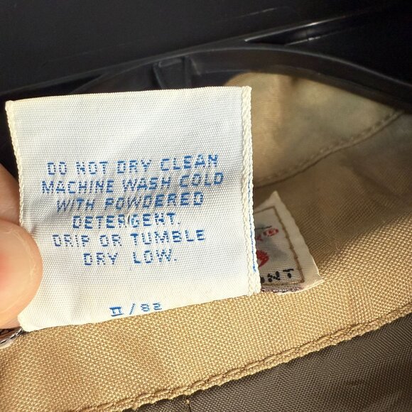 Orvis Vintage 1980s Gore-Tex Hooded Shell Waterproof Jacket Tan Size L Fishing - Picture 8 of 13